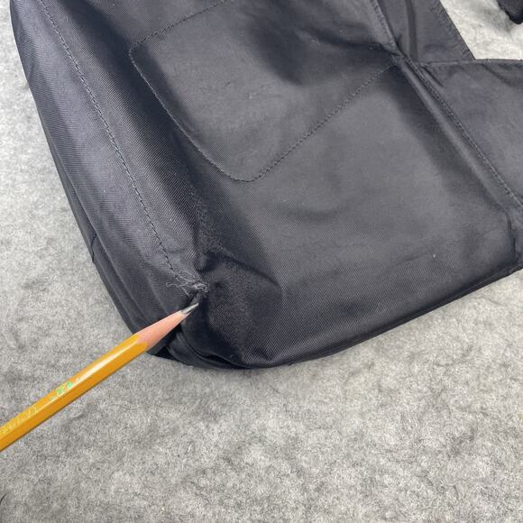 JACK GOMME Black Crossbody Messenger Sling Bag Damaged See Pictures - Picture 12 of 14